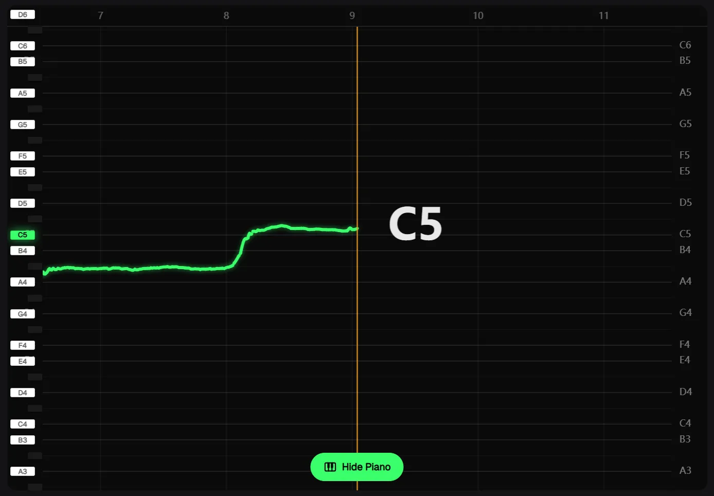 Vocal Range Test Example